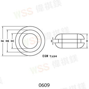 גומי שחור גומי סיליקון חלק Pvc טבעת חיווט gromet - Product Image 6