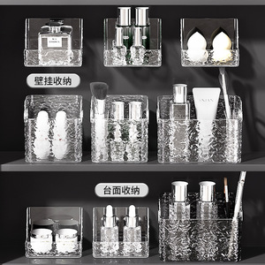 Transparent Wall Mounted Bathroom Shelf Rectangular Mirror Cabinet Storage Box For Cosmetics Vanity Organization - Product Image 2
