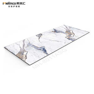 Melinco panel dinding serat bambu, dekorasi Interior unggulan marmer, lebar 1200mm, lebar 9mm, panel dinding serat bambu tebal, lapisan Veneer padat, Melinco - Product Image 5