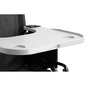 Vassoio per sedia a rotelle con portabicchieri grigio PEPE P10036 - Product Image 6