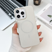 Coque de téléphone magnétique pour iPhone 17 16 15 Pro Max 14 Pro 13 Plus 12 – Housse souple mate avec toucher premium