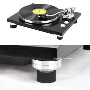 Silencieux en caoutchouc semi-circulaire pour tourne-disque <span class=keywords><strong>vinyle</strong></span>, 1,25 pouce, pieds en gel de caoutchouc, absorption des vibrations, isolation des pieds - Product Image 2