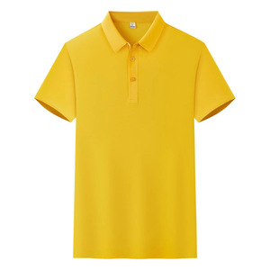 Camiseta Polo de Color Sólido, Manga Corta, Unisex, Ropa de Trabajo, Uso Diario, Fibra de Poliéster 51-70% - Product Image 3
