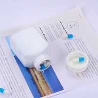 Bouteille de médecine en plastique PE carré 155CC avec bouchon de sécurité blanc Bouteille de crème d'une capacité de 500ml pour produits de santé