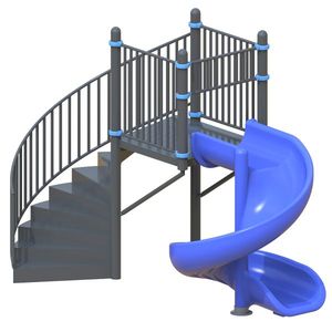 Toboggan aquatique de <span class=keywords><strong>18</strong></span> pieds en acier et fibre de verre pour usage résidentiel intérieur/extérieur - Toboggan en forme de cône pour parc aquatique - Product Image 1