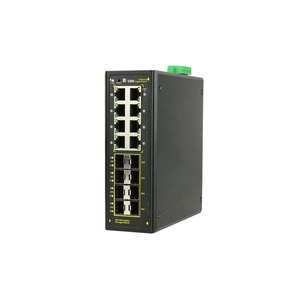 L2+ Network Managed 8*10/100/1000M RJ45 Ports + 8*100/1000M Uplink SFP Fiber Industrial <b>Ethernet</b> <b>Switch</b> - Product Image 1