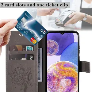 Funda de cuero con tapa en relieve de árbol para <span class=keywords><strong>Samsung</strong></span> <span class=keywords><strong>Galaxy</strong></span> A15 A16 A35 A36 A53 A54 A55 A56 S25 S24 Plus S23 S22 S21 Ultra <span class=keywords><strong>S20</strong></span> <span class=keywords><strong>FE</strong></span> - Product Image 4