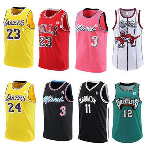 متوفر في المخزون جميع فرق كرة السلة جيرسي عالية الجودة التطريز مخيط قميص رياضي للرجال nbang bang Jerseys - Product Image 2
