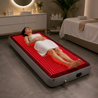 Matelas de luminothérapie LED rouge pour le bien-être et la récupération du corps entier, système de lumière infrarouge proche 660nm 850nm pour spa et usage domestique