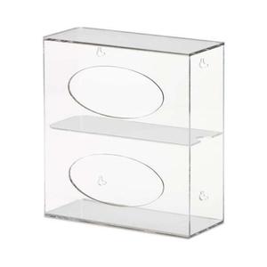Clear Acrylic Tissue Box Rectangular Wall Mounted Paper Towel Holder Acrylic Napkin Holder