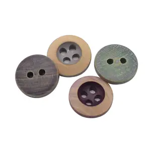 Old Style 11mm Professional Custom High Quality Children Wood Shirt Buttons