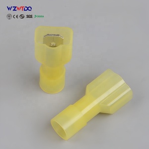 Điện Plug-in loại Báo Chí lạnh Spade thiết bị đầu cuối dây uốn nối 22-18 AWG fdfn Nylon đầy đủ cách điện nữ disconnector - Product Image 3