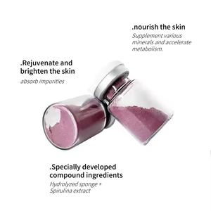 Venta al por mayor de algas rosas de alta calidad Peeling OrganicVC eliminación de acné <span class=keywords><strong>manchas</strong></span> de decoloración blanqueamiento cuidado de <span class=keywords><strong>la</strong></span> piel <span class=keywords><strong>cara</strong></span> planta algas marinas - Product Image 5