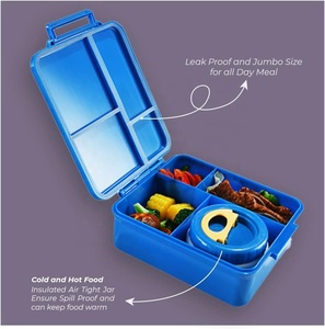 Four à micro-ondes portable personnalisé, multifonctionnel, avec quatre compartiments, boîtes à lunch pour le bureau, l'école, boîtes à bento pour enfants - Product Image 4