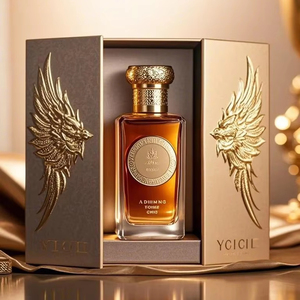 Thiết Kế Mới 2025 Sang Trọng Tùy Chỉnh Vuông Rỗng Phun Pha Lê Chai 30Ml 50Ml 100Ml Chai Nước Hoa Thủy Tinh Với Sương Phun Vàng Cap - Product Image 1