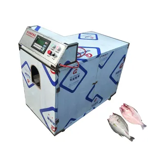Máquina automática de desincrustación de gubia para pescado, máquina de procesamiento de limpieza de gubia