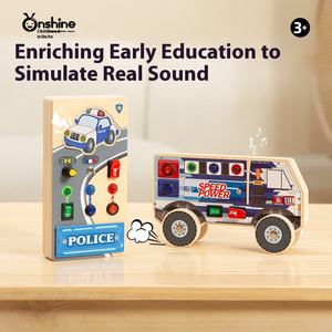 ONSHINE/Childhood Infinite LED Busy Board Bois Matériel Apprentissage Précoce Simulation Électronique Switch Board Jouet pour Enfants - Product Image 3