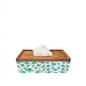 Porte-serviettes en MDF de qualité supérieure, accessoire de vaisselle écologique, durable pour 152 serviettes, anneaux de serviettes conçus, modèle RR ENTERPRISES - Product Image 1