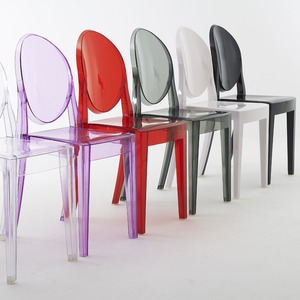 Nordique Moderne Transparent Acrylique En Plastique Cristal Conception En Bois Massif Fantôme <span class=keywords><strong>Diable</strong></span> <span class=keywords><strong>Chaise</strong></span> Hôtel Commercial Salle À Manger Salon Intérieur - Product Image 2