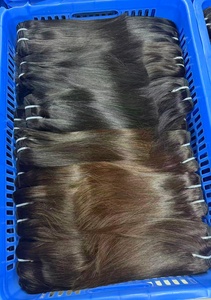 Letsfly - Extensiones de Cabello Humano Vietnamita Virgen de Doble Trama, 12A, Lisas Naturales, Color Marrón Mixto - Product Image 2