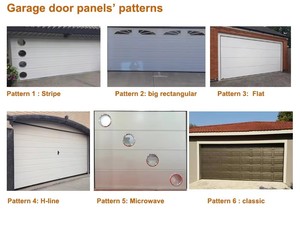 Porte de <span class=keywords><strong>garage</strong></span> résidentielle moderne de luxe à prix d'usine, panneau sandwich isolé avec fenêtres électroniques automatiques OEM - Product Image 5