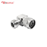 Adaptateur RF du fabricant Adaptateur coudé 50ohm Type N Connecteur de câble coaxial mâle à femelle Convertisseur de prise jack