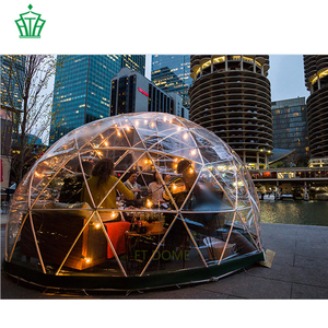 Thiết kế mới đo đạc Dome Lều rõ ràng PVC Bìa vườn nhựa Lều tuyết thích hợp cho nhiều người - Product Image 5