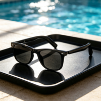 Lunettes de soleil polarisées unisexes, protection UV400, noires, surdimensionnées, monture intégrale, pour la conduite et la pêche, colorées