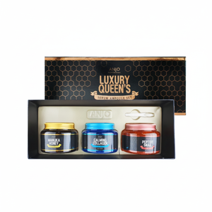 เซรั่มแอมพูล ANJO Luxury Queen's Set 280 มล.*3 ชิ้น คอลลาเจนเปปไทด์ สารสกัดจากหอยทากและน้ำผึ้ง สำหรับลดเลือนริ้วรอย บำรุงผิวชุ่มชื้น ผิวขาวกระจ่างใส - Product Image 2