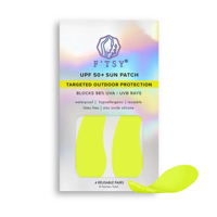 Marque privée néon couleurs rose crème solaire protection UV crème solaire 100% silicone sous les yeux patchs masque