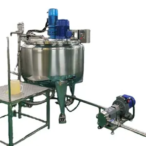 7.5HP 5.5kw stainless steel homogenizing mixer for hand lotion cream homogenising (tank for homogenizer made to order)