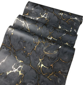 Carta da parati moderna 2022 guangzhou ihouse 3d carta da parati in vinile con lamina dorata rotolo di carta da parati in marmo di lusso - Product Image 1