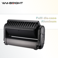 Projecteur LED motorisé RVBW étanche IP65 pour extérieur avec panneau stroboscopique et contrôle par section DMX512