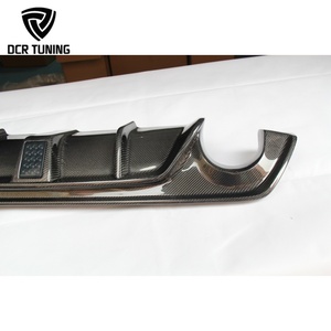 Difusor de Parachoques Trasero de Fibra de Carbono Real con Luz LED para Infiniti Q50 Q50S 2014-2017, Nuevo Diseño - Product Image 5