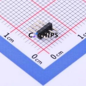 KH-1.27PH180-1X4P-L7.2 Pin Header Through hole Component (THT),P=1.27mm Connector 1x4P 1.27mm Pin Header Through Hole - Product Image 2