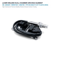 Capteur NOx 24V pour camions Scania séries P, G, R, T, S - Références 2294291, 2064769, 2247381, 5WK97401 - Capteur d'oxyde d'azote Euro 6 (2012-2024)