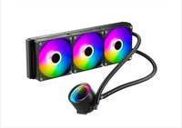 Refroidissement ARGB 200W Refroidisseur de processeur liquide AIO haute performance Radiateur air-eau RGB Dissipateur thermique Ventilateur 90mm Boîtier d'ordinateur Faible bruit 22dBA