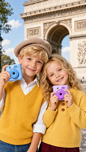 Caméra IA <span class=keywords><strong>à</strong></span> commande vocale pour la création d'art personnalisé, appareil photo instantané, jouet, identifie tout, jeux, musique - Product Image 5