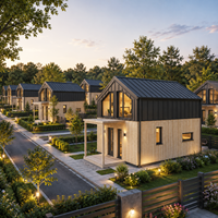 Fournisseur chinois de villas préfabriquées en acier léger de haute qualité, avec installation rapide et solutions complètes pour projets, à vendre