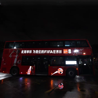 Pegatina Publicitaria de Alta Luminosidad para Autobuses, Pegatina EL para Coche, Vinilo Decorativo EL para Coche