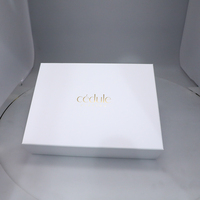 Caja de Regalo de Lujo con Logotipo de Marca, Tapa Superior de Cartón Rígido y Lámina de Oro para Empaque de Ropa de Lujo