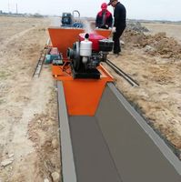 Machine de creusement de fossés en acier en forme de U pour la construction de caniveaux routiers et le terrassement de champs en béton, 7,5 kW, haute productivité