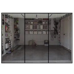 Cortina de puerta de garaje grande superventas, pantalla magnética de fibra de vidrio resistente a las moscas, cortinas de garaje