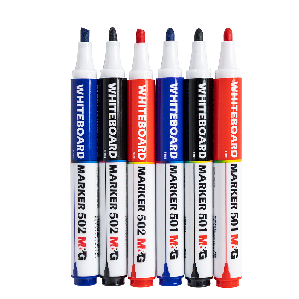 Маркеры для белой доски M & G, черные, синие, красные, офисные и школьные принадлежности, экономичные маркеры для белой доски