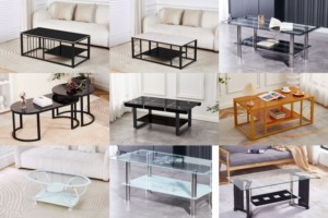 Mesa de ordenador de oficina en casa multifuncional moderna con panel de diseño metálico Estilo madera para villas - Product Image 6