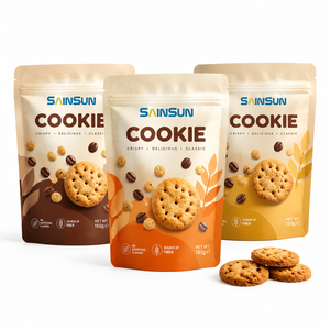 Bolsa con Cierre Hermético de PE de Grado Alimenticio Personalizada, Resistente a la Humedad y a Fugas, para Empacar Galletas, Masticables y Chicles - Product Image 1