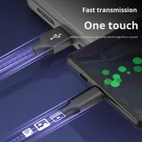 Câble de données USB-C Type-C à charge rapide 3A pour iPhone 15/16/17 Pro Max et téléphones Android, tressé en nylon, pour utilisation avec appareil photo, vente en gros