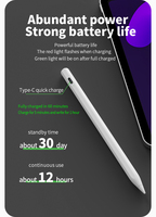 Stylet Premium pour iPad 2018-2026, 12 heures d'utilisation continue avec pointe magnétique remplaçable en POM pour artistes et notateurs