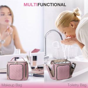 BSCI Factory Toiletry <b>Bag</b> for Traveling Women Stylish Travel Makeup <b>Bag</b> Organizer Large Capacity Big Cosmetic <b>Make</b> <b>Up</b> <b>Bag</b> for - Product Image 2