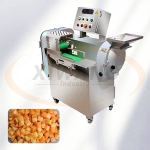 Industrial Fruit Cutting Machine New Condition Onion Top and Tail Slicer Potato Chips <b>Cutter</b> with Core Motor Component - Product Image 5